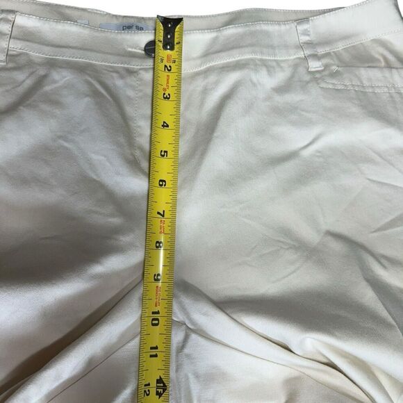 Per Se Cotton Blend Trousers Pants Light Tan Slash Pockets Sz 18 Stretch Comfort - Picture 6 of 9
